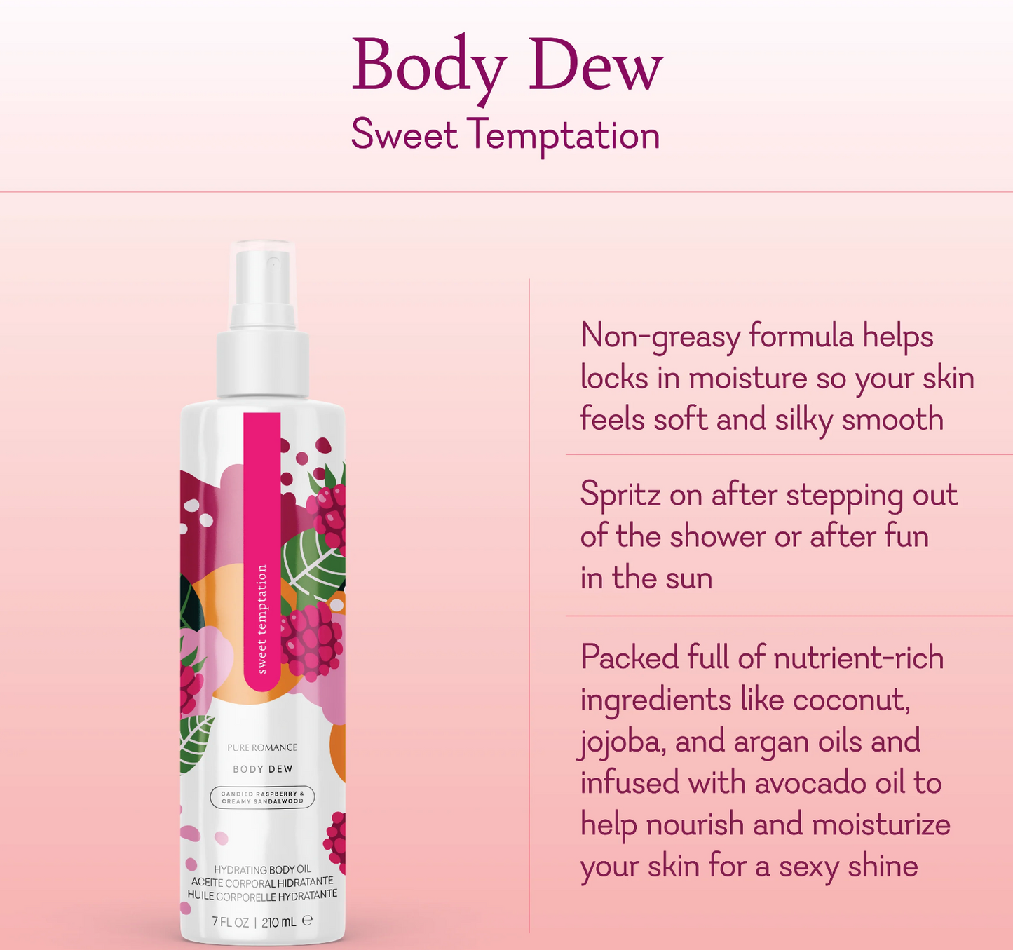 Lustra Body Dew Oil - Sweet Temptation