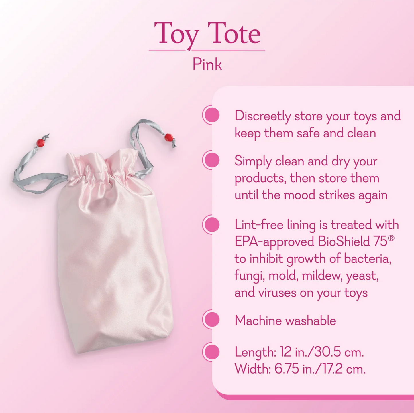 Toy Tote - Pale Pink