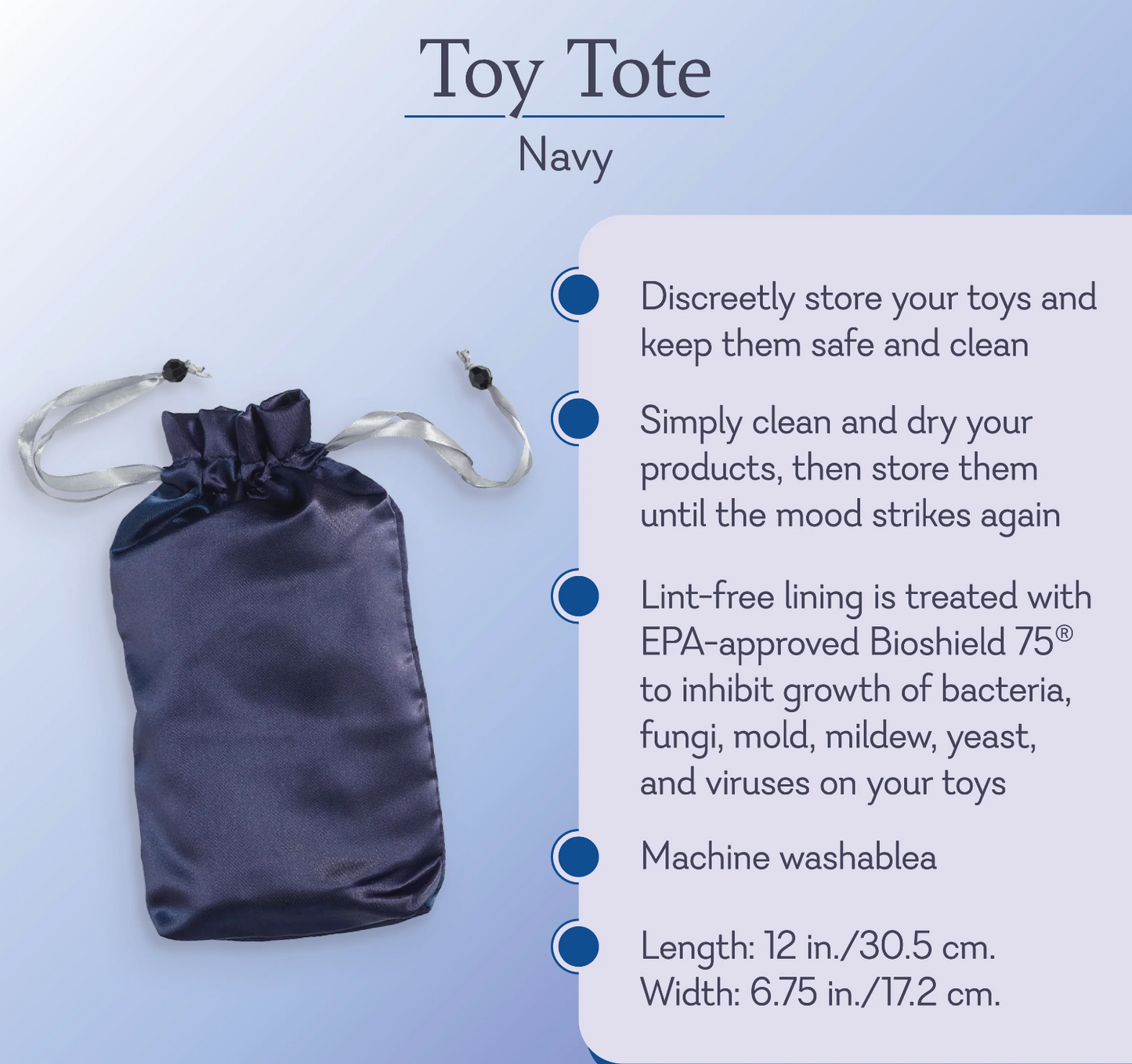 Toy Tote - Navy Blue